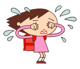 Elementary schoolchild cute eye sticker #2392909