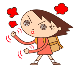 Elementary schoolchild cute eye sticker #2392911