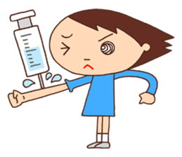 Elementary schoolchild cute eye sticker #2392914