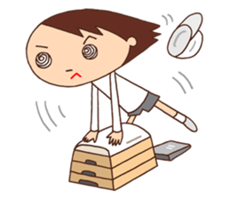 Elementary schoolchild cute eye sticker #2392916