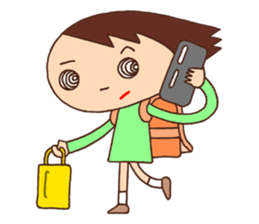 Elementary schoolchild cute eye sticker #2392919