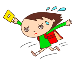 Elementary schoolchild cute eye sticker #2392934