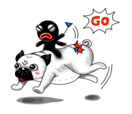Pugky & Doll sticker #2393499