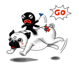 Pugky & Doll sticker #2393499