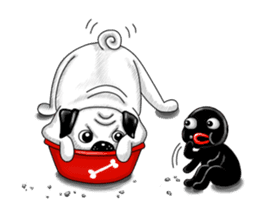 Pugky & Doll sticker #2393512