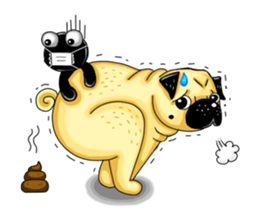 Pugky & Doll sticker #2393514