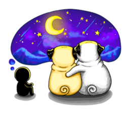 Pugky & Doll sticker #2393519