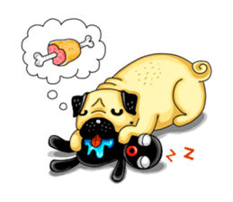 Pugky & Doll sticker #2393526