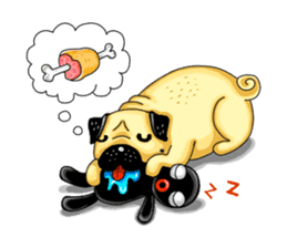 Pugky & Doll sticker #2393526