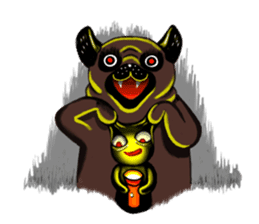 Pugky & Doll sticker #2393532