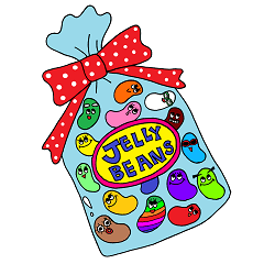 COLORFUL"JELLY BEANS"
