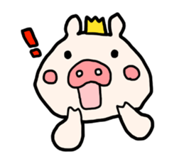 Pig prince sticker #2394378