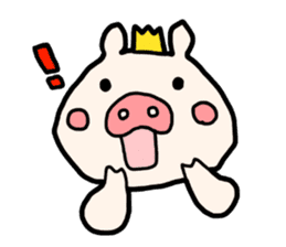 Pig prince sticker #2394378