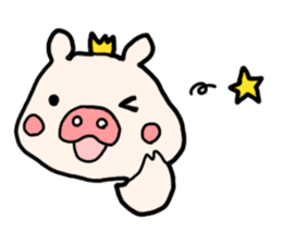 Pig prince sticker #2394380