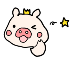 Pig prince sticker #2394380