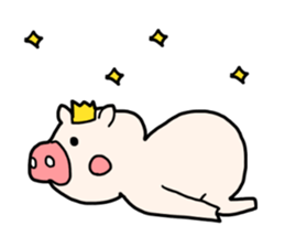 Pig prince sticker #2394414