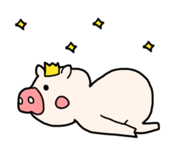 Pig prince sticker #2394414