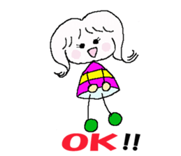 Words of the pretty girl. sticker #2394823