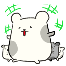 Cute hamsters sticker #2395447