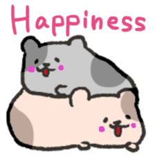 Cute hamsters sticker #2395451