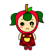 Fruit girl's sticker #2395458