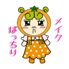 Fruit girl's sticker #2395459