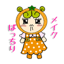 Fruit girl's sticker #2395459