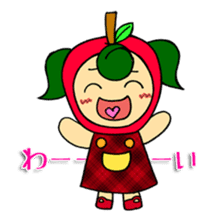 Fruit girl's sticker #2395460