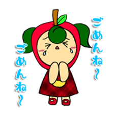 Fruit girl's sticker #2395464