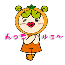 Fruit girl's sticker #2395467