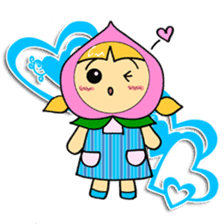 Fruit girl's sticker #2395469