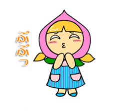 Fruit girl's sticker #2395471