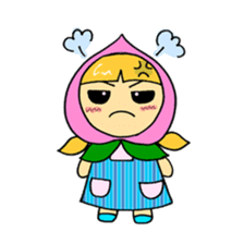 Fruit girl's sticker #2395474
