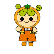 Fruit girl's sticker #2395475