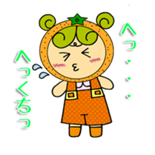 Fruit girl's sticker #2395477