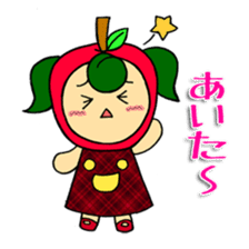 Fruit girl's sticker #2395480