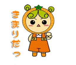 Fruit girl's sticker #2395481