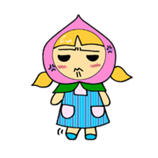 Fruit girl's sticker #2395482
