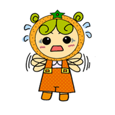 Fruit girl's sticker #2395483