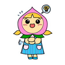 Fruit girl's sticker #2395485