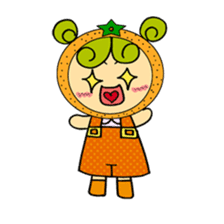 Fruit girl's sticker #2395486