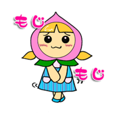 Fruit girl's sticker #2395487