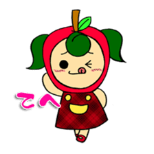 Fruit girl's sticker #2395488