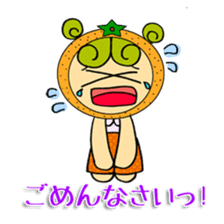 Fruit girl's sticker #2395490