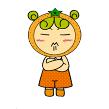 Fruit girl's sticker #2395493