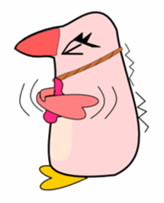 slipper penguin sticker #2396045