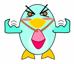 slipper penguin sticker #2396052