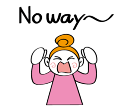 Woman's mind Daily life sticker #2396262