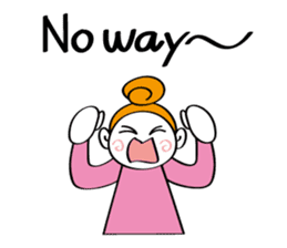 Woman's mind Daily life sticker #2396262