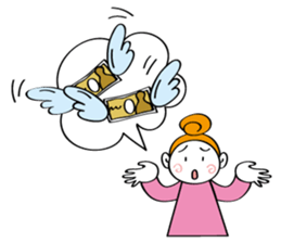 Woman's mind Daily life sticker #2396280